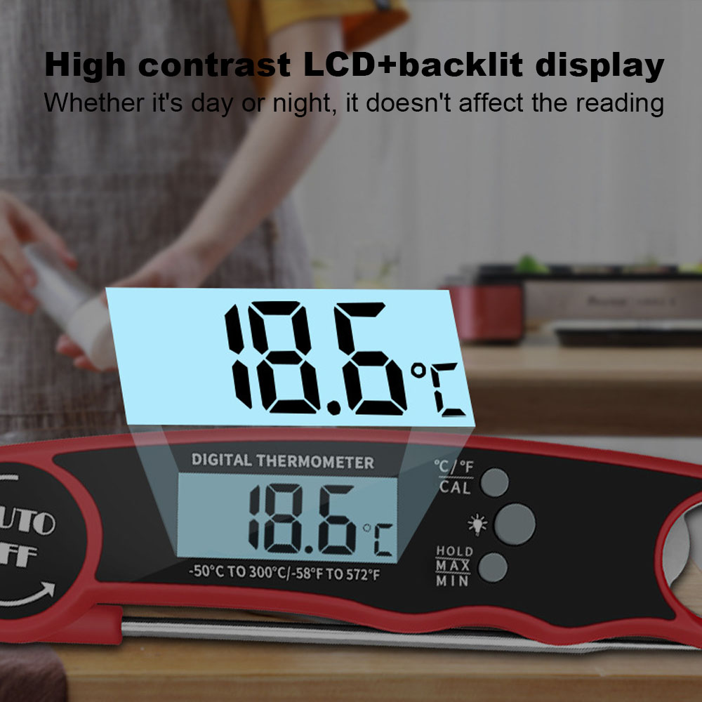 デジタル肉用温度計 – グリル、バーベキュー、エアフライヤー - Instant Read Thermometer のレビューと価格