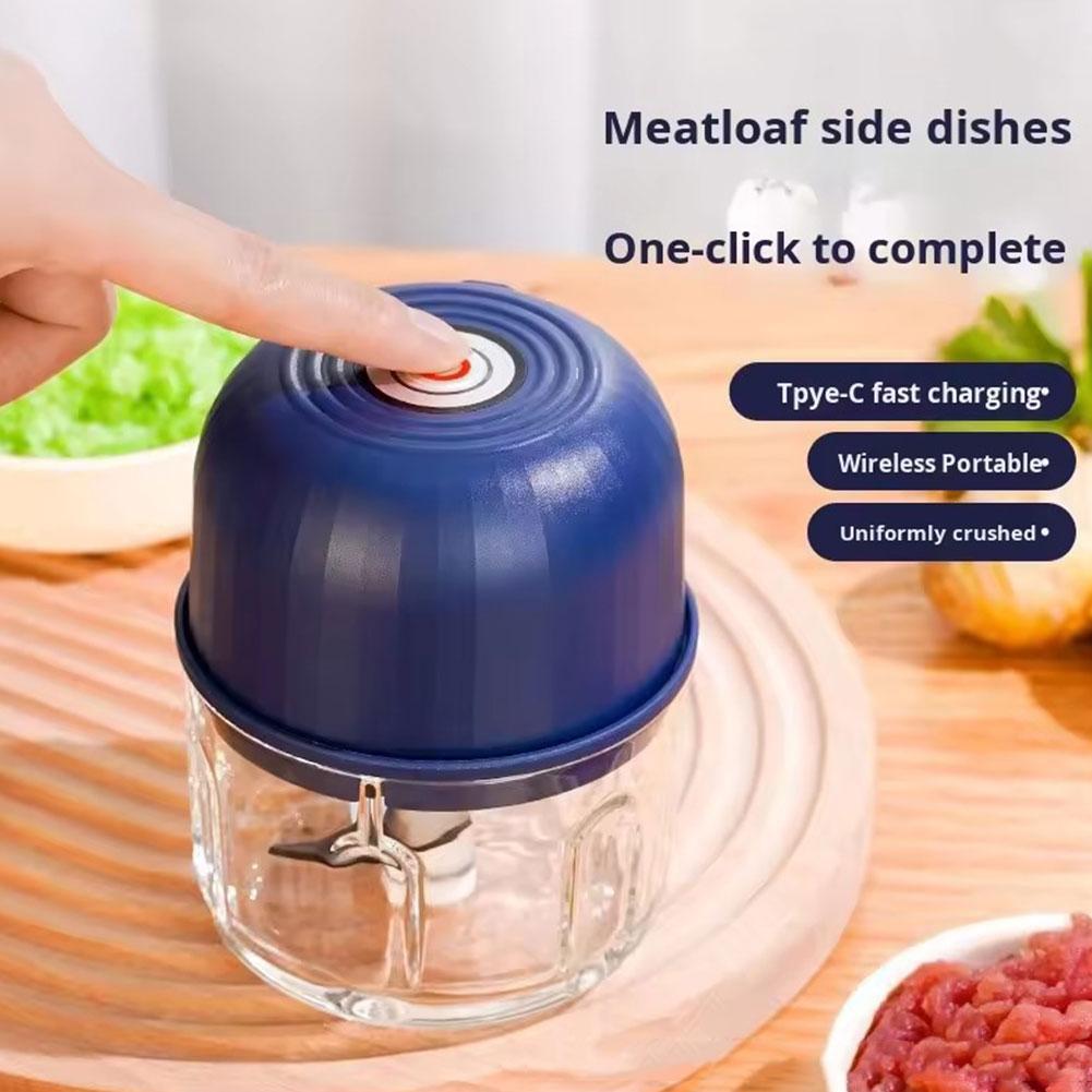 ミニ電動ガーリックチョッパー ポータブルUSB充電式フードプ - Kitchen Gadgets Electronic のレビューと価格