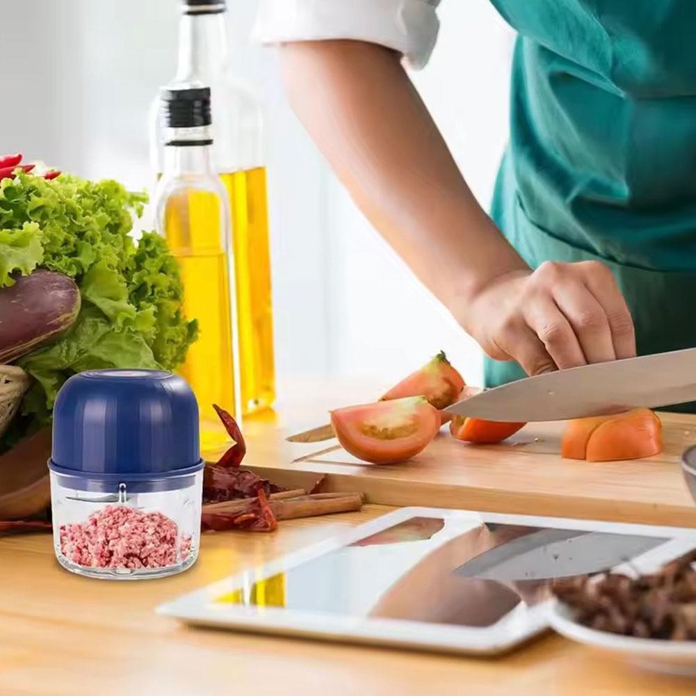 ミニ電動ガーリックチョッパー ポータブルUSB充電式フードプ - Kitchen Gadgets Electronic のレビューと価格