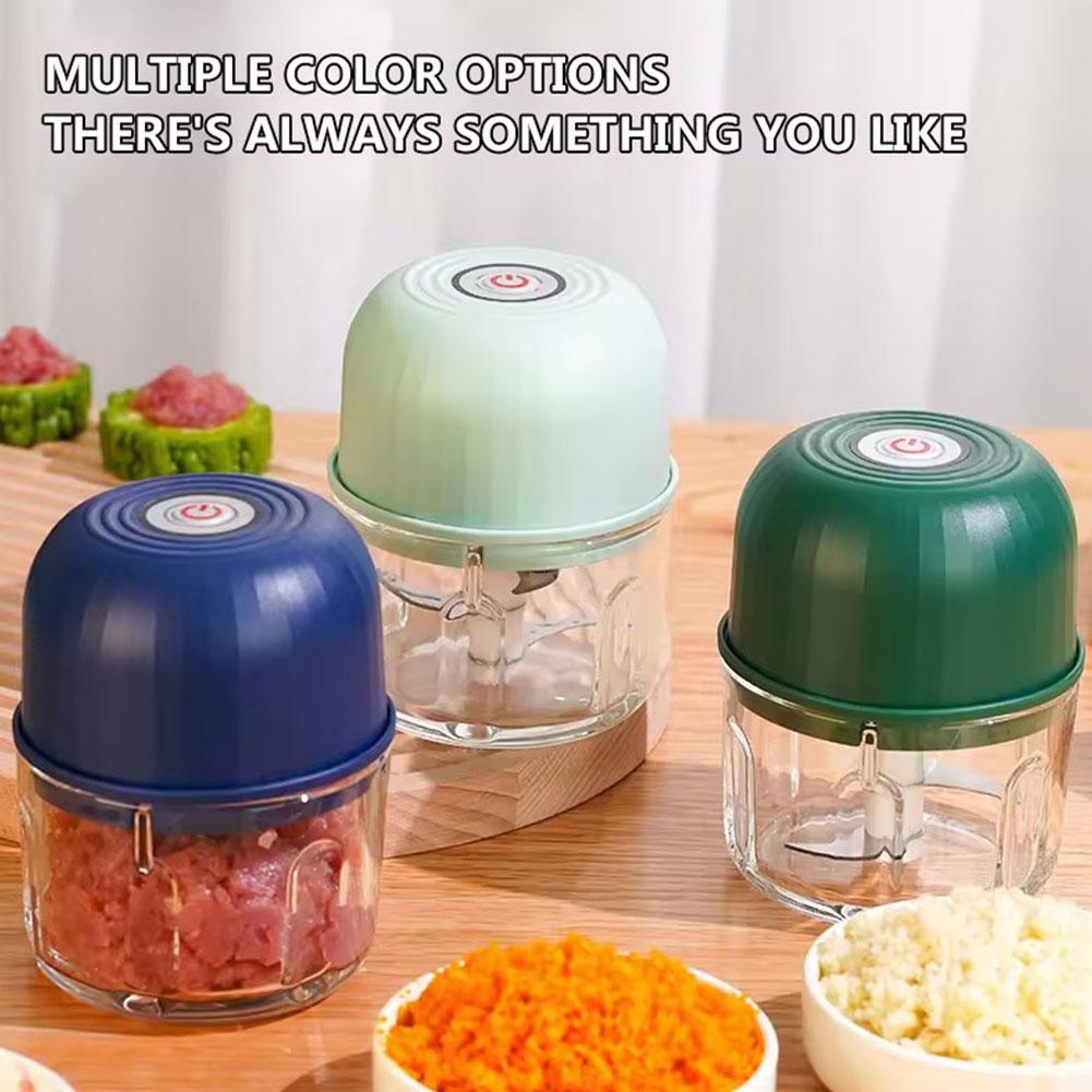 ミニ電動ガーリックチョッパー ポータブルUSB充電式フードプ - Kitchen Gadgets Electronic のレビューと価格